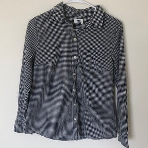 Gingham Black Old Navy Small Button Down